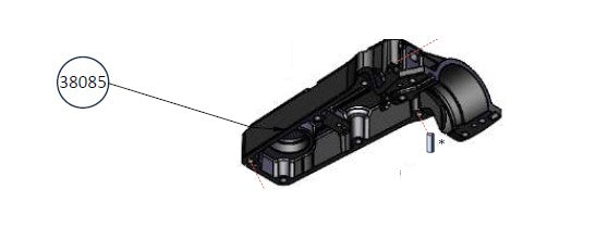 Bristle Blaster® Boîtier de tête avant, droit (38085)