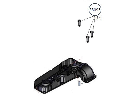 Vis Bristle Blaster® M4x 12, Torx, 3 pièces (38095)