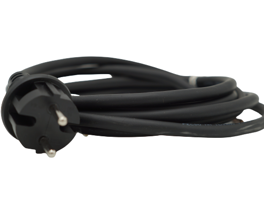 Power cord with EU plug, H07 RN-F 2 x 1 mm² Cable (32147)