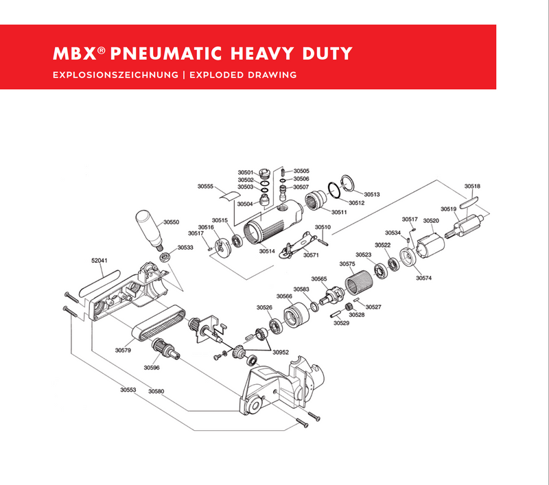 MBX® pneumatic heavy duty- repair set  (30952)