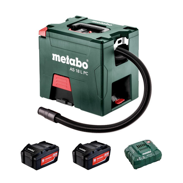 Metabo AS 18 L PC Li-Ion vacuum cleaner (Batteries included)